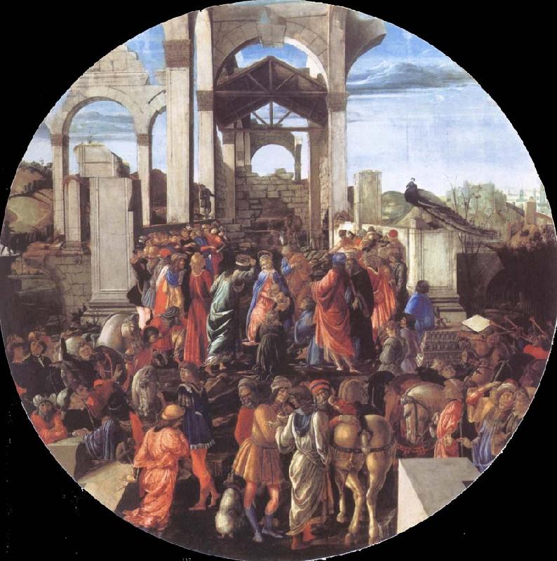 Sandro Botticelli Adoration of the Kings Sweden oil painting art